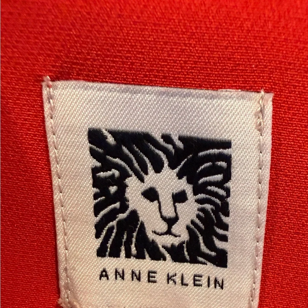 Anne Klein Red Sleeveless Sheath Dress w/Pockets
